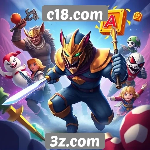 Exploração da variedade de jogos em c18.com