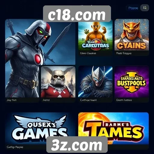 Ranking dos jogos mais populares em c18.com